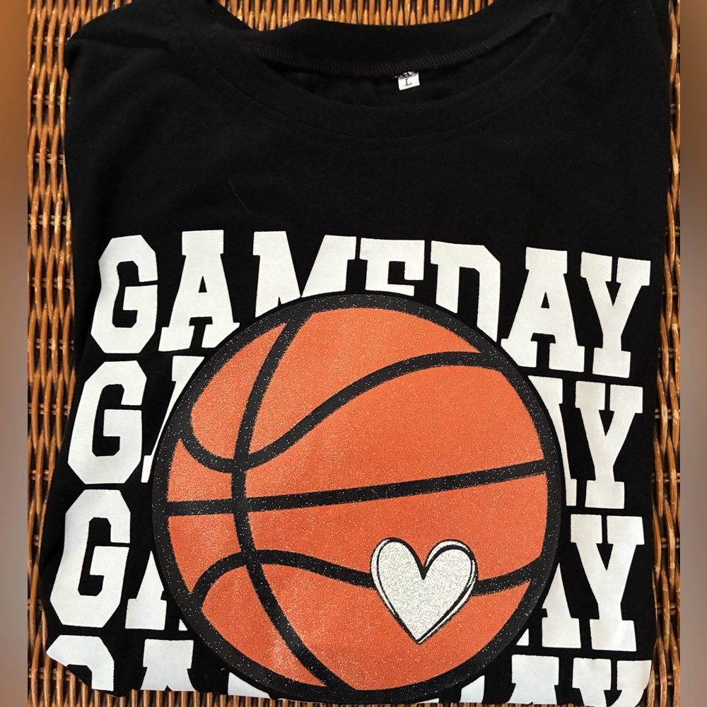 Black Gameday Basketball T-Shirt - Picture 3 of 4